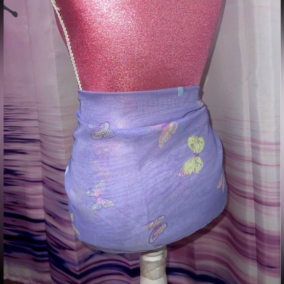 vintage butterfly mesh scarf - Picture 4 of 6